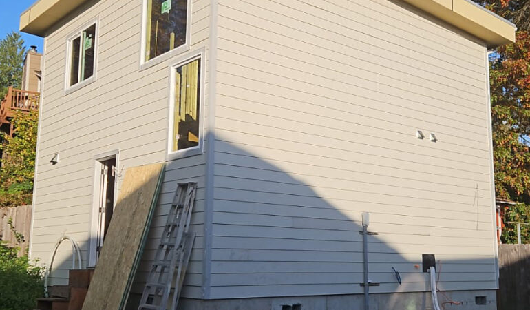 Exterior of a single-family home project